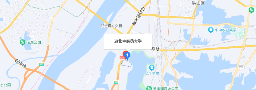 湖北中醫藥大學學校地圖